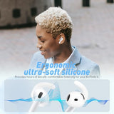 Seltureone 6 Pairs Ear Hooks for AirPods 4 [Added Storage Pouch], Sport Non-Slip and Anti-Slip Earbuds Ear Tips Accessories Compatible with AirPods 4th Generation Released 2024