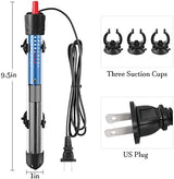 Hitop 25W/50W/100W/300W Adjustable Aquarium Heater, Submersible Glass Water Heater for 5 – 70 Gallon Fish Tank (100W)