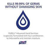 Purell Advanced Hand Sanitizer Refreshing Gel, Clean Scent, 1 Fl Oz Travel Size Flip-Cap Bottle with Display Bowl (Pack of 36), 3901-36-BWL