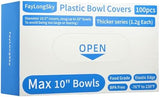 100pcs Plastic Bowl Covers Bread Proofing, Length 16.5" Diameters 10.5" Fits bowls under 10", Shower Caps Sourdough Bread Baking Supplies accessories, Sourdough Proofing Covers, BPA Free, Food Grade