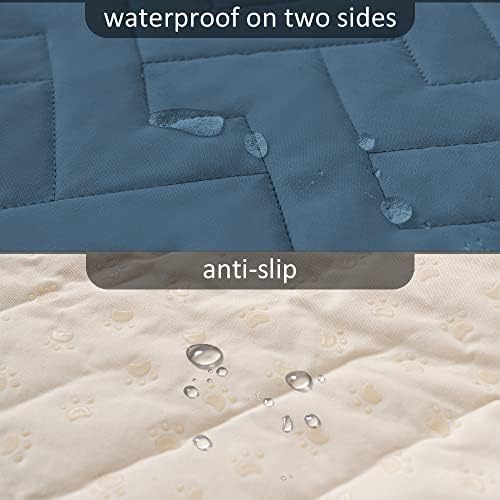 fuguitex Waterproof Dog Bed Cover Couch Cover for Pet Anti-Slip Cat Mat Pet Pad Blanket for Sofa Chair Recliner Bed Furniture Protrctor