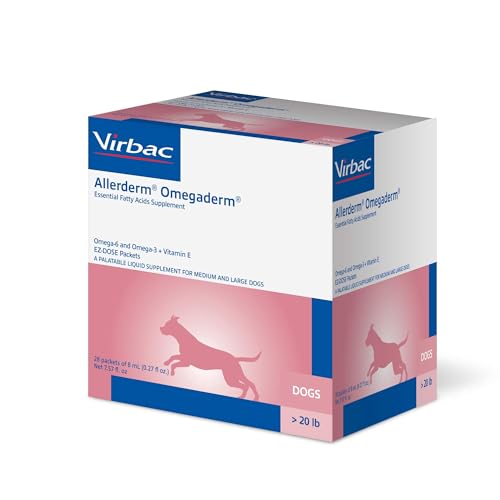 Virbac Allerderm Omegaderm EZ-Dose Packets for Medium & Large Dogs 28 Count