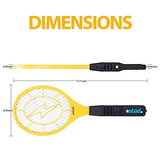 Electric Fly Swatter Racket - Indoor Bug Zapper for Home, Fly Zapper, Mosquito Killer, Gnat Control, Pest Insect Catcher, Fly Swatter & Bug Zapper Outdoor, Indoor Mosquito Zapper
