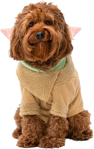 STAR WARS Grogu Pet Hoodie - Hooded Pet Shirt with Sleeves and Ears