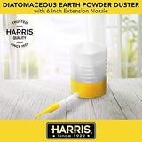 Harris Diatomaceous Earth Powder Duster with 6 Inch Extension Nozzle for Indoor and Outdoor Use