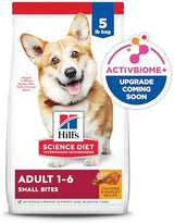 Hill's Science Diet Adult 1-6, Adult 1-6 Premium Nutrition, Small Kibble, Dry Dog Food, Chicken & Barley, 5 lb Bag