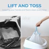 120 Pack Cat Litter Bags with Drawstring, Compatible with Litter-Robot 3/4 Heavy Duty Cat Litter Box Liners Waste Bags Replacement