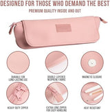 Hair Tools Travel Bag and Heat Resistant Mat for Flat Irons, Straighteners, Curling Iron, and Haircare Accessories, 2-in-1 design, with Interior Pockets, Portable Organizer