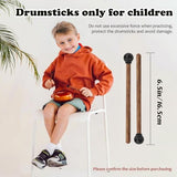 4PCS Steel Tongue Drum Mallets, 6.5in Rubber Percussion Mallets, Drum & Percussion Accessories for Child Drummers and Practitioners