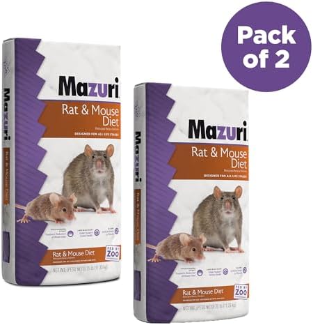 Mazuri | Rat & Mouse Diet | 2 Pack of 25 Pound Bags