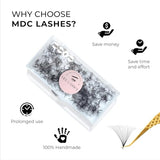 500 Promades Eyelash Fans| 5D-20D, 0.03-0.05-0.07 Thickness, C/CC/D Curls, 8-18mm| Volume Lash Extensions Premade Lash Fans Pro Pre Made False Eyelashes Pestañas Pelo A Pelo(9D-0.07-C-15)