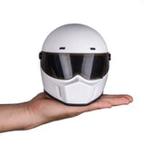 Pet Motorcycle Helmet, Full Face Motorcycle Helmet Outdoor Motorcycle Bike Riding Helmet Hat for Cat Dog Doggie Puppy Kitten Helmet Pet Supplies Racing Car Fan Collectible Small Gift (White)