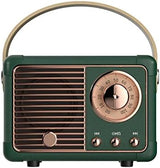 Dosmix Retro Bluetooth Speaker, Vintage Decor, Mini Wireless Bluetooth Speaker, Cute Old Fashion Style for Kitchen Desk Bedroom Office Party Outdoor Accessories for iPhone Android (Green)