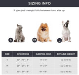 Bedsure Dog Beds for Small Dogs - Round Cat Beds for Indoor Cats, Washable Pet Bed for Puppy and Kitten with Slip-Resistant Bottom, 25 Inches, Washed Blue