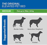 Coolaroo The Original Cooling Elevated Dog Bed, Indoor and Outdoor, Medium, Gunmetal
