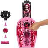 Monster High Skulltimate Secrets Doll & Accessories Set, Garden Mysteries Draculaura with Reveal Closet & 19+ Tea Party Surprises Like Clothes