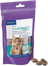 Virbac C.E.T. IntelliDent Cat Bites Dental Care Cat Treats for Healthy Teeth and Gums Fresh Breath Chicken Flavor 90 per Bag