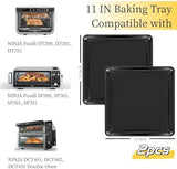 11 Inch Baking Sheet, Baking Pan for Ninja DCT451 DCT401 DT251 DT201 DT200 SP351 SP300 SP301 SP201 Air Fryer Oven, Cookie Sheets for Baking, Baking Tray for Ninja Foodi Air Fryer Accessories
