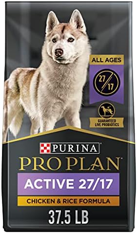 Purina Pro Plan Active, High Protein Dog Food, SPORT 27/17 Chicken & Rice Formula - 37.5 lb. Bag