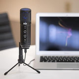 by Warm Audio Tempest - Large Diaphragm Studio Condenser USB Microphone + Stand + Shock Mount for Recording and Streaming