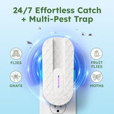 BugMD Fly Trap Indoor, Gnat Traps for House Indoor, Fruit Fly Trap, Gnat Killer Indoor, Plug in Bug Catcher, Indoor Fly Trap, Insect Traps Indoor, Fly Traps Indoor for Safer Home, Fruit Fly Killer