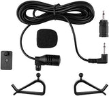 weishan 3.5mm Car Microphone 16ft External Assembly Mic Replacement for Boss JVC Sony Pioneer Vehicle Head Unit Enabled Stereo Radio CD GPS DVD with 2.5mm Adapter