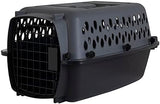 Petmate Pet Porter Dog Kennel 19", Dark Gray & Black, for Pets up to 10lbs, Made in USA