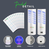 WizTrap™ 2-Pack Large Indoor Plug in Fly Trap, 21 UV LED Bulbs, 10 Sticky Glue Board Refills, A Home Gnat Trap, Moth Trap, Flies, Bug Trap, Mosquito Trap! (2 Devices 10 Glue Boards)