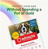 Ultra Flea and Tick Prevention for Dogs - Dog and Puppy Treatment and Control - Mosquito Repellent - XL, Fast Acting Waterproof Topical Drops, 6 Month Supply