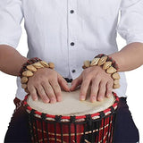 Cacho Seed Rattle Bracelet Anklet, 2 PCS African Shaker Nut Shell Bracelet Natural Percussion Accessories Musical Instrument
