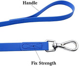 Waterproof Dog Training Leash 50FT 30FT 15FT 10FT 5FT Heavy Duty Recall Long Lead for Large Medium Small Dogs (50FT, Blue)