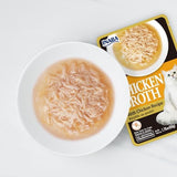 Inaba Chicken Broth, Shredded Chicken & Broth Side Dish/Topper for Cats with Vitamin E, 1.76 Ounce Pouch, 8 Pouches Total, Chicken and Salmon Recipe
