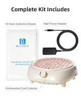 Nail Dust Collector for Nail Tech - Quiet & Powerful 3rd Generation Vacuum Nail Fan Dust Collector Vent, Must Have Nails Tools & Accessories for Nail Art, Professional Nail Tech Supplies