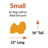 MidWest Homes for Pets QuietTime Reversible Paw Print Pet Bed, Soft Faux Fur & Fleece 24-Inch Crate Mat for Small Dogs, Machine Washable, Blue and Cream