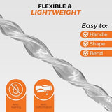 Clear Vinyl Plastic Tubing - Food-Grade & Flexible PVC Tube for Beer Line, Kegerator Accessories, Wine, Aquarium & Water Hose, Fuel Line, Drip Irrigation & More, 5/16" ID 7/16" OD, 50 Ft