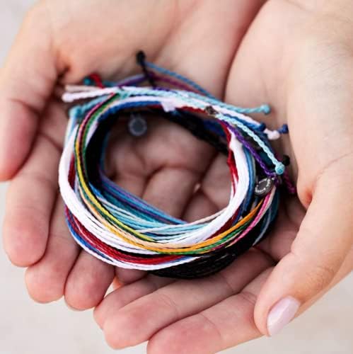 Pura Vida Bracelets Pack Friendship Bracelet Pack - Set of 10 Stackable Bracelets for Women, Handmade Bracelets & Cute Bracelets, Beach Accessoriess - 10 String Bracelets