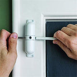 GOOKYO Door Closer Automatic Safety Spring Door Closer – Easy to Install to Convert Hinged Doors to Self-Closing– White