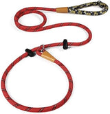 lynxking Slip Lead Dog Leash Reflective, Heavy Duty Comfortable Strong Rope Lead for Large, Medium Dogs, No Pull Pet Training Leashes (Red, Large 1/2in x 6ft-Slip Lead)