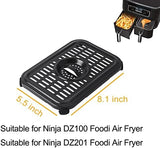 Air Fryer Crisper Plate for Ninja Foodi DZ201,2 Pcs Replacement Grill Pan for Ninja DZ100,Air Fryer Replacement Parts and Accessories