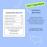 Pupford Thick Bully Sticks for Dogs & Puppies, Smoked for Improved Smell, Natural, Long-Lasting, Single Ingredient Chews for Medium & Large Breeds (12", 10 Count)