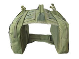 ZEUS URBAN Tactical Dog Backpack Harness – Large, Army Green, 2 Ample Side Pockets | Water Resistant Saddle Bags for Hiking & Camping, Sturdy Vest Fits Medium & Large Dogs