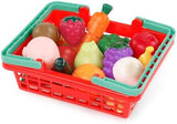 Battat – Play Food Toys for Kids – Food Set with Cutting Boards and Accessories – Farmers Market Produce Basket – Toddler Pretend Fruit – 2 Years + – Farmers Market Produce Basket (37 Pieces)