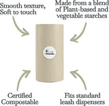 100% Certified Home Compostable and Biodegradable Dog Poop Bags - ASTM D6400 & EN 13432 Compliant dog poop bags rolls – 90 Bags – 6 x Rolls of Plant Based Poop Bags for dogs - Thick Poop Bags
