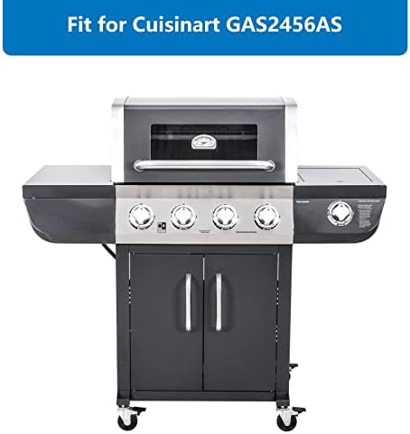 Uniflasy Cast Iron Cooking Grates for Cuisinart GAS2456AS,GAS1456ASO,GAS1456BSO,Kirkland PC2600L,PCA-2600L,PCA-2600N,PC-26001,PC-2600 Model,Grill Grid Replacement Parts 17.8''x24.7'',3 Pack