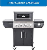 Uniflasy Cast Iron Cooking Grates for Cuisinart GAS2456AS,GAS1456ASO,GAS1456BSO,Kirkland PC2600L,PCA-2600L,PCA-2600N,PC-26001,PC-2600 Model,Grill Grid Replacement Parts 17.8''x24.7'',3 Pack