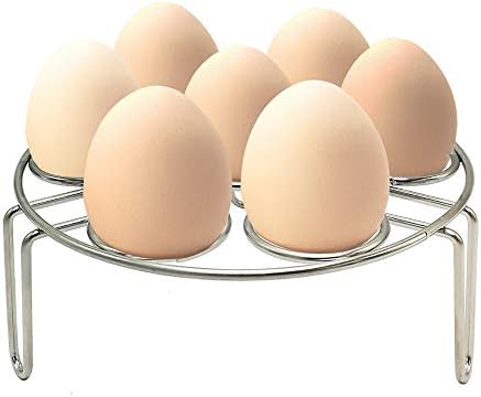 Egg Steamer Rack, Alamic Egg Rack Steamer Trivet Basket Stand for Instant Pot 3 Quart Accessories and Pressure Cooker 3 Qt Accessories, Stainless Steel - 1 Pack