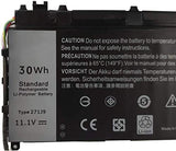 Ding 271J9 Replacement Battery Compatible with Dell Latitude 7350 13 7000 YX81V (11.1V 30Wh 2500mAh)