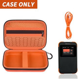 Hard Case Compatible with SIMO Solis 5G WiFi Mobile Hotspot, Travel Router for Hotel WiFi Storage Holder Bag with Mesh Pocket for Charger USB Cable and Accessories (Box Only) - Orange
