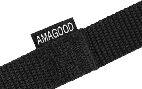 AMAGOOD Dog/Puppy Obedience Recall Training Agility Lead-15 ft 20 ft 30 ft 50 ft Long Leash-for Dog Training,Tie Out,Play,Safety,Camping (20Feet x 1Inch, Black)