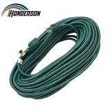 HONDERSON 75FT Outdoor Extension Cord-16/3 SJTW Durable Green Extension Cable with 3 Prong Grounded Plug for Safety,Great for Outside Christmas Decorations